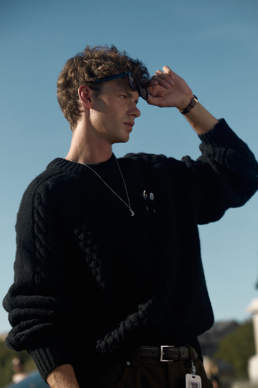 Stu 아란 니트 블랙 [m] 상품이미지1