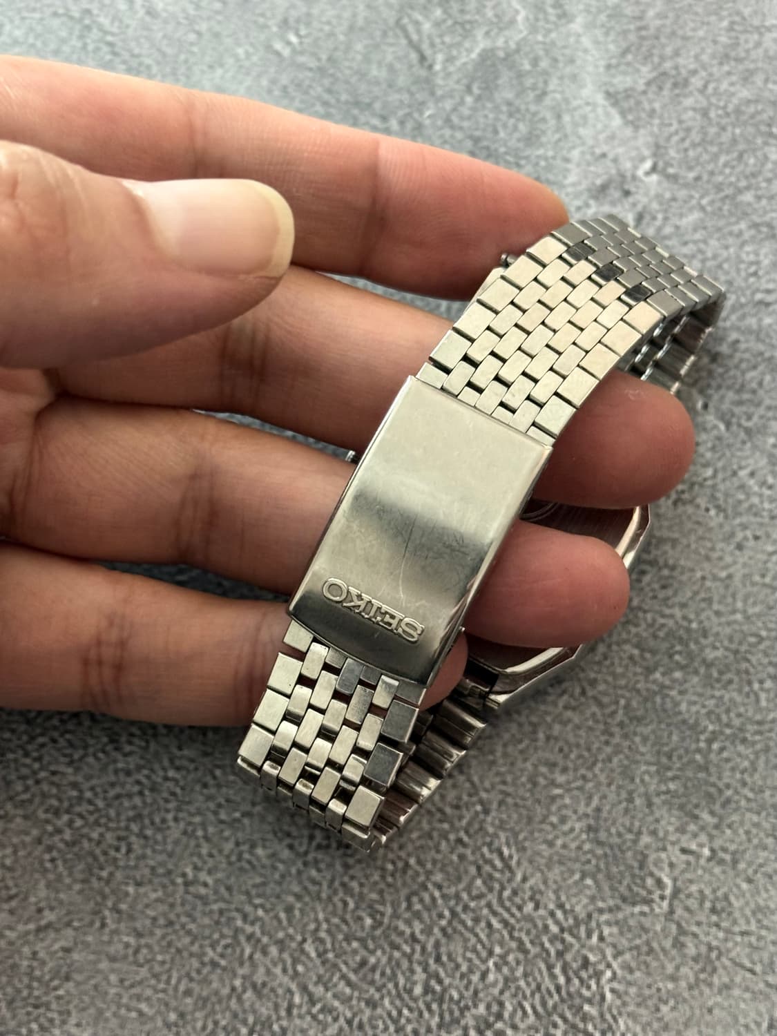 세이코 Seiko Chronos 쿼츠 스퀘어 데이 데이트 상품이미지3