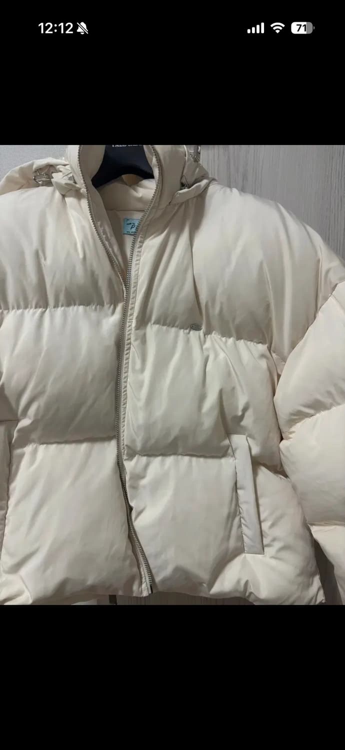 새상품) 페일제이드 신슐레이트 베이직 크롭 푸퍼 숏 패딩 아이보리 상품이미지3