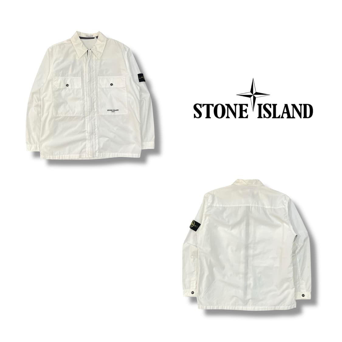  스톤아일랜드 오프화이트 오버 셔츠 y14285 상품이미지1