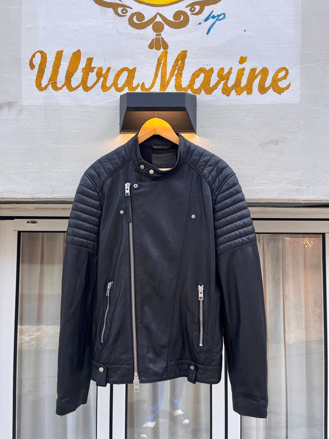 올세인츠 제스퍼 레더 바이커 자켓 상품이미지1