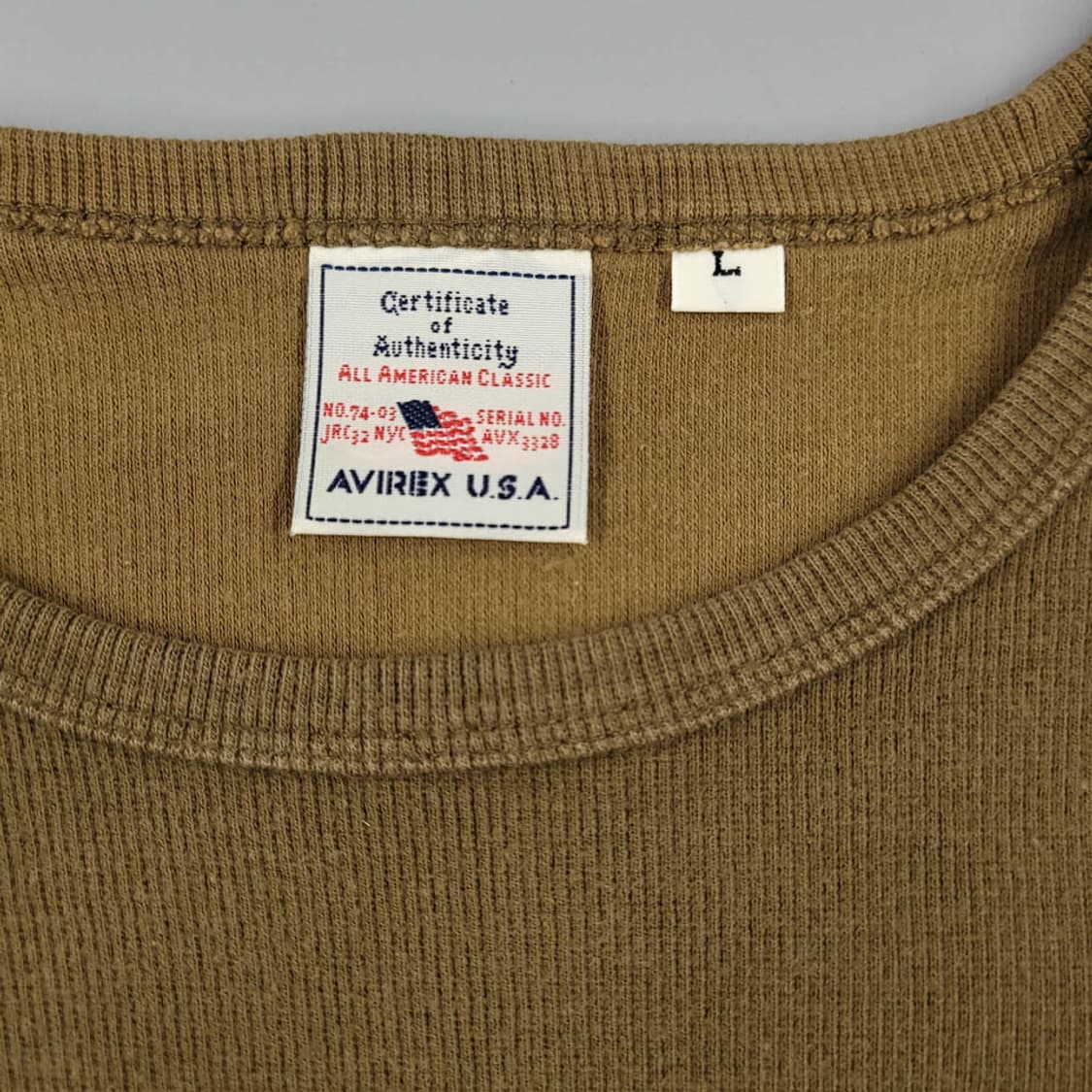 AVIREX KHAKI SHORT SLEEVE KNIT 상품이미지6
