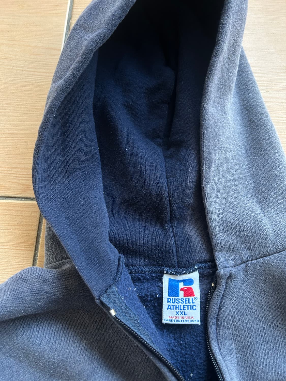 90‘s 러셀 페이드 후드집업XXL 상품이미지7
