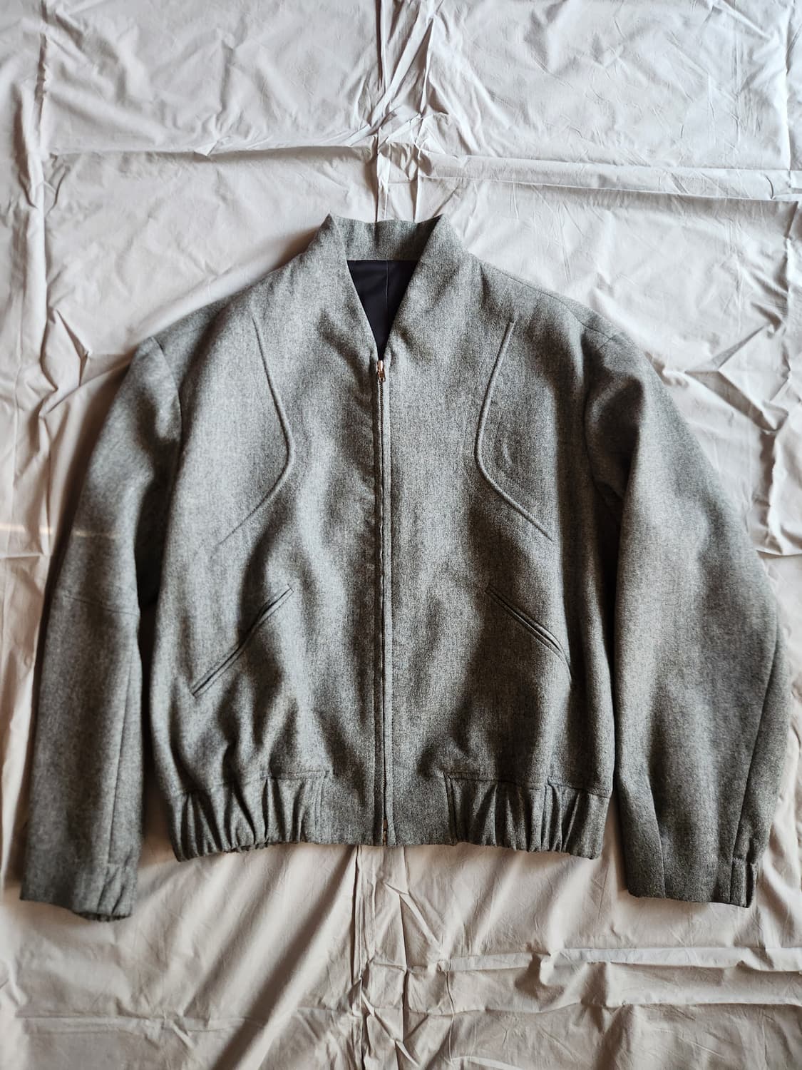 쿠어 울 숄카라 바시티 자켓 상품이미지2