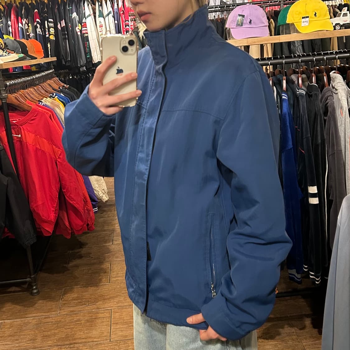  [HI] 폴로 진스 봄버 자켓 블루 상품이미지4