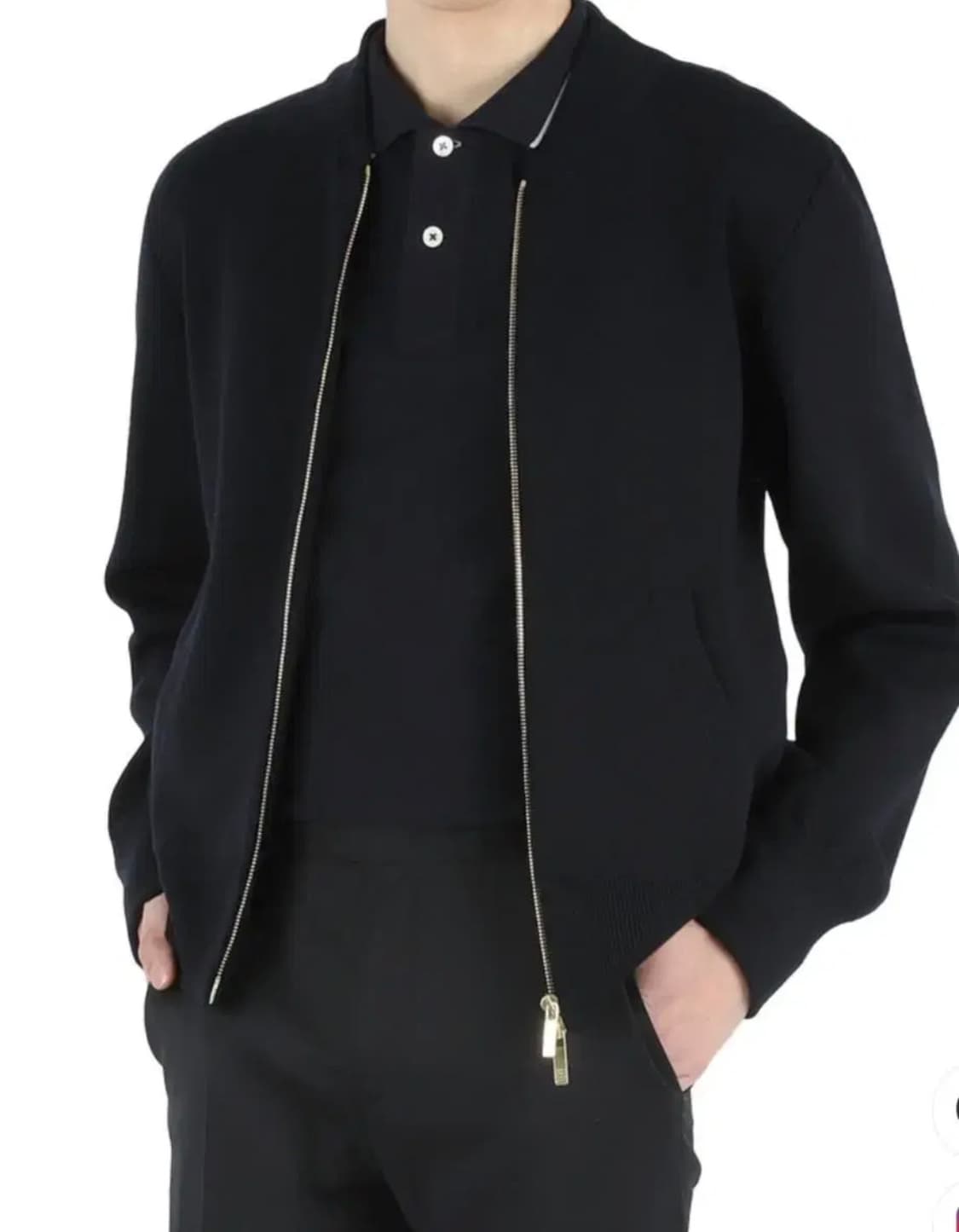 [미개봉 새상품] 톰브라운 메리노울 백삼선 니트집업 네이비 2사이즈 상품이미지5