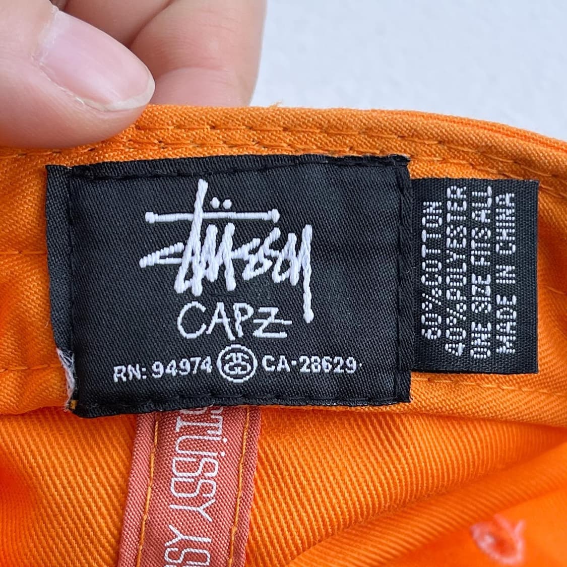 스투시 트룹스 오렌지 6패널 캡 상품이미지8