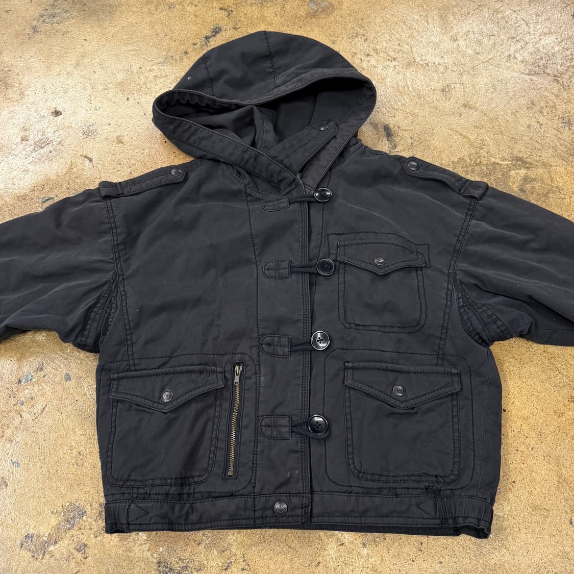 폴로 진스 블랙 크롭 자켓  상품이미지3