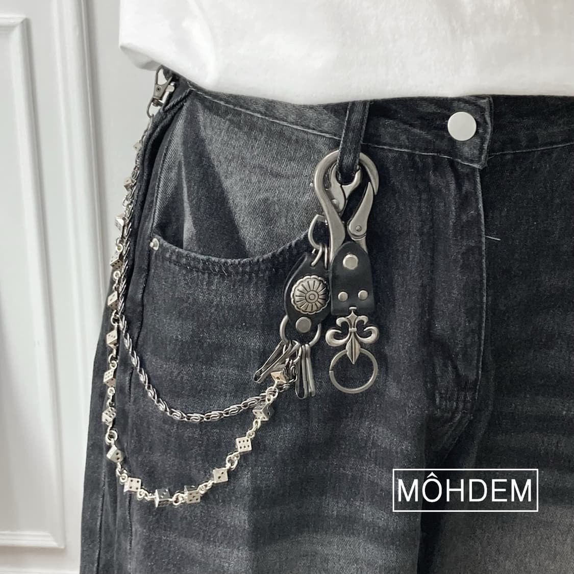 [Unisex]크롬 후크 키링 열쇠고리 상품이미지1