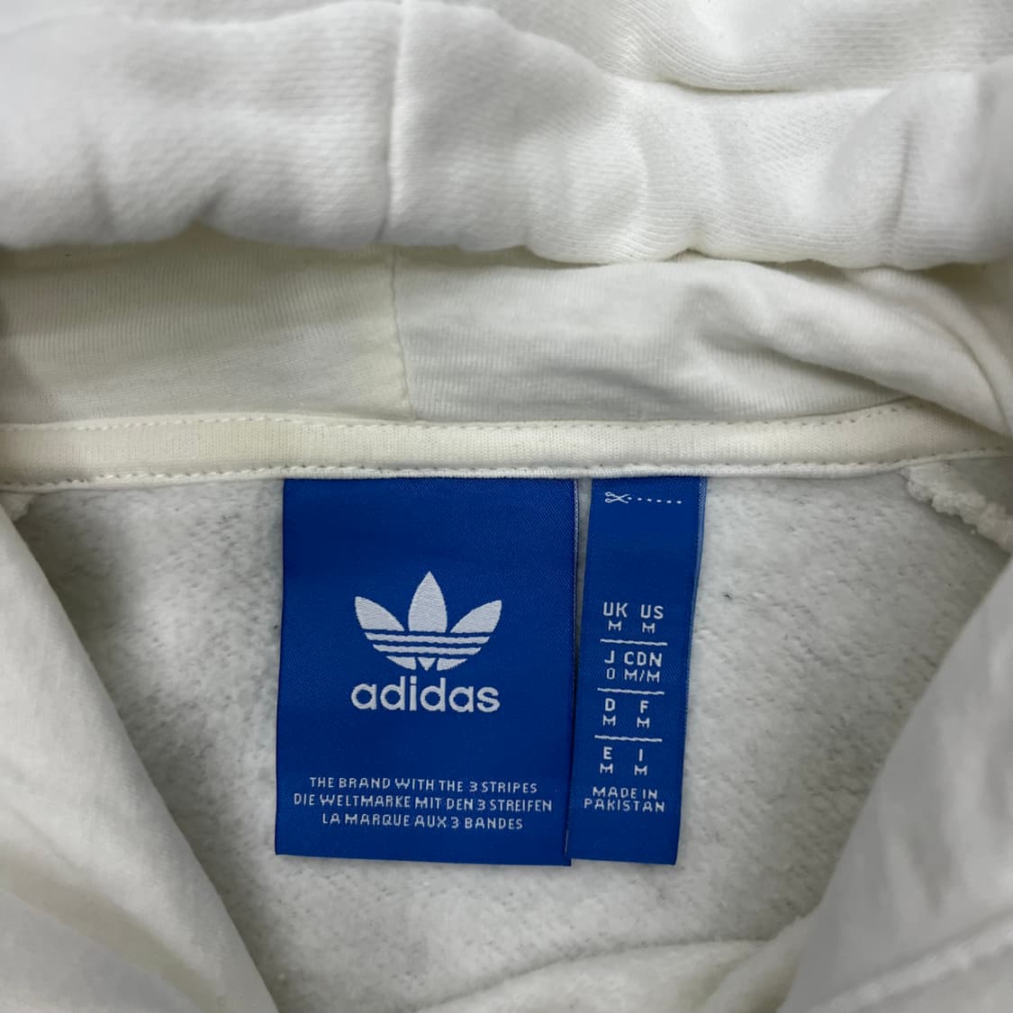 아디다스 화이트 빅로고 후드 상품이미지4