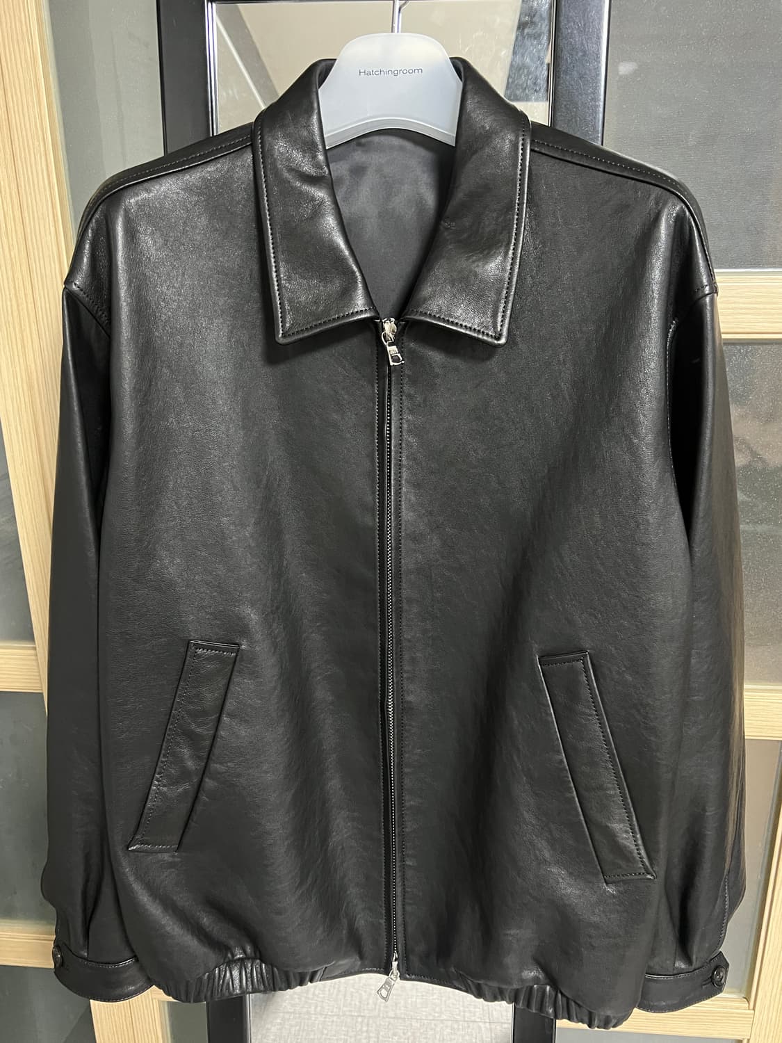 [2] 스테디에브리웨어 SEW 레더 블루종 자켓 상품이미지4