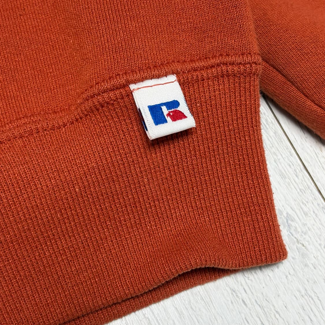 90s 러셀에슬레틱 스웻셔츠 맨투맨 오렌지 상품이미지3