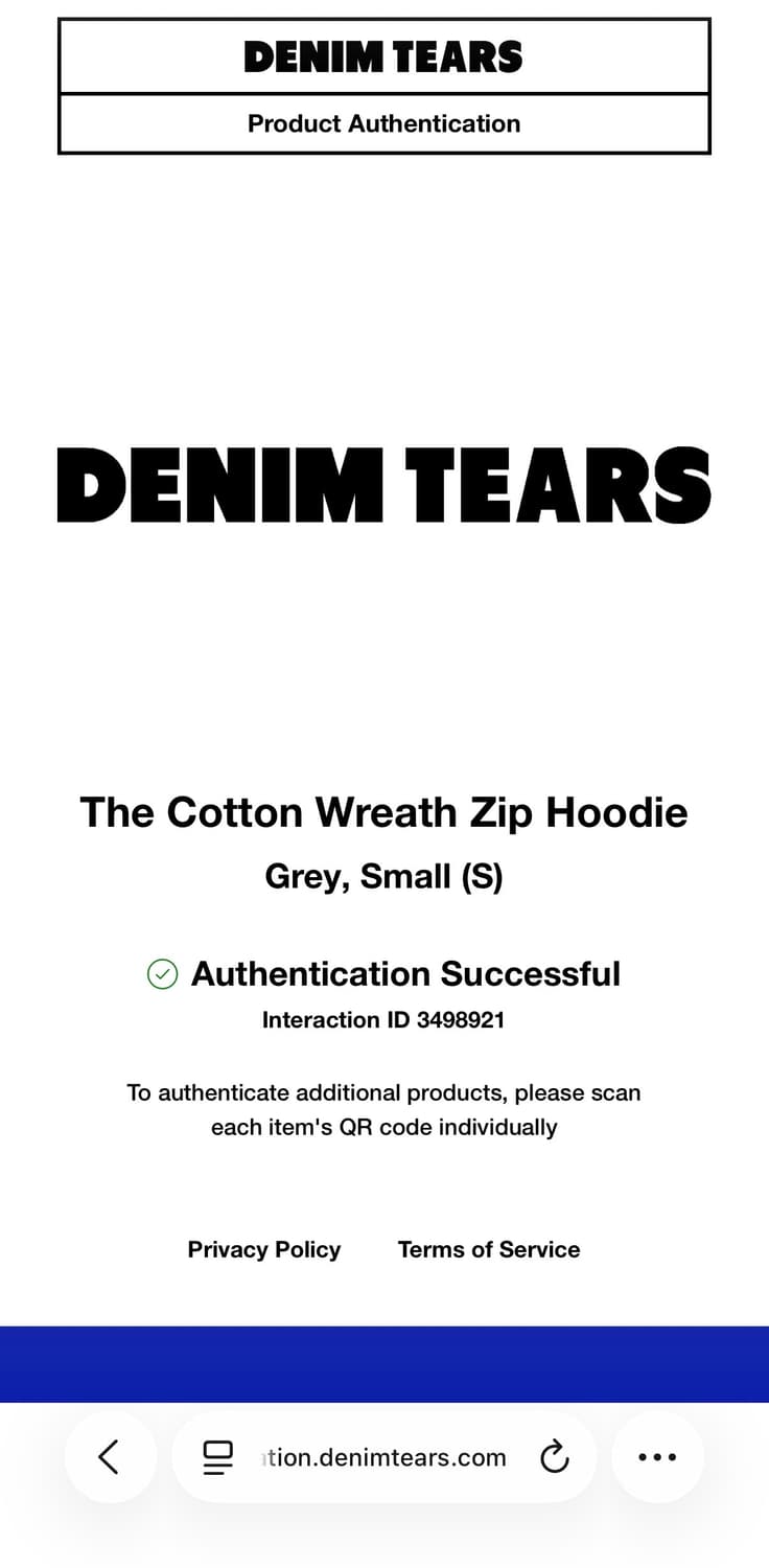 (미시착 새상품) S 데님티어스 회색 후드집업 상품이미지5