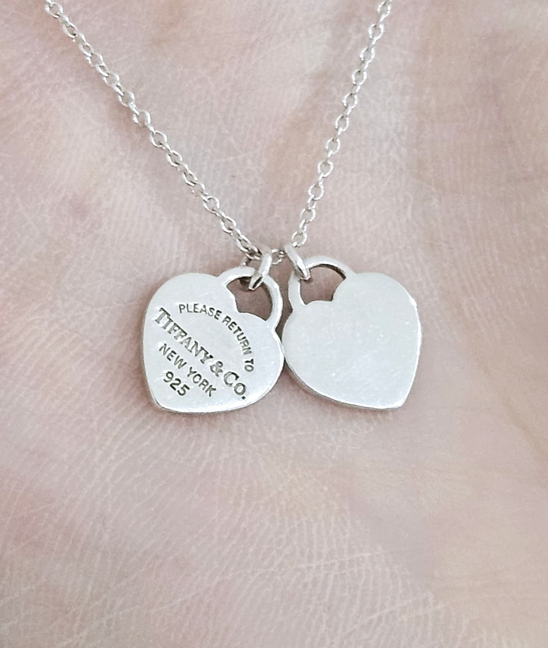 티파니앤코 리턴투 더블하트 미니 실버 목걸이 [정품] 상품이미지5