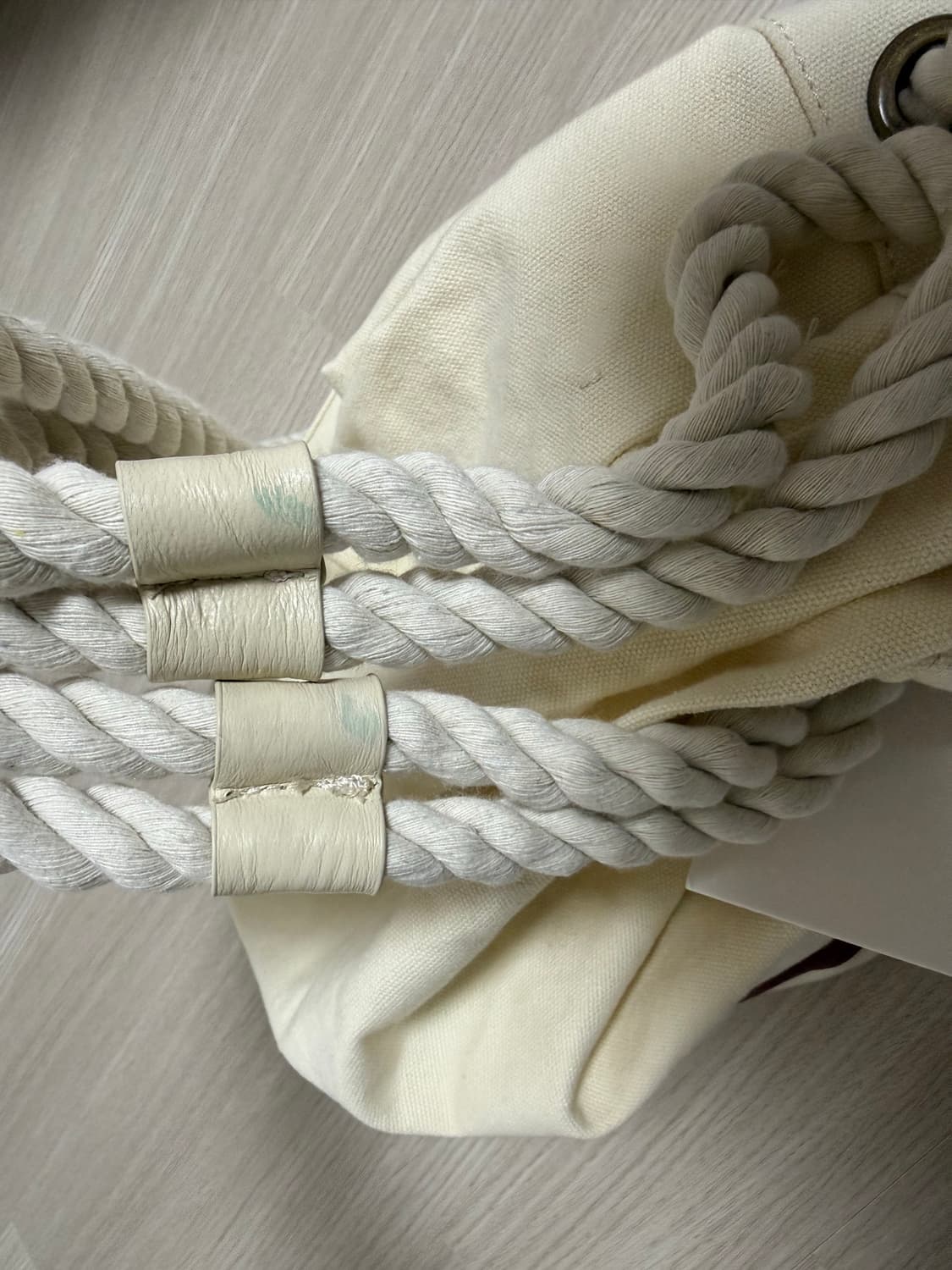 자라 50주년 캔버스 백 짐색 세일러 백 새상품 상품이미지7