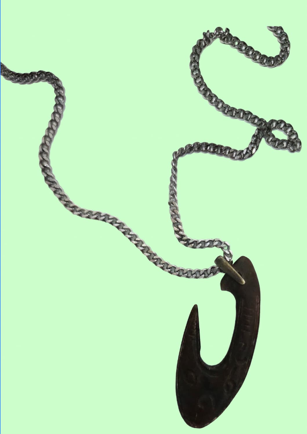 훅 쉐입 포인트 목걸이 상품이미지1