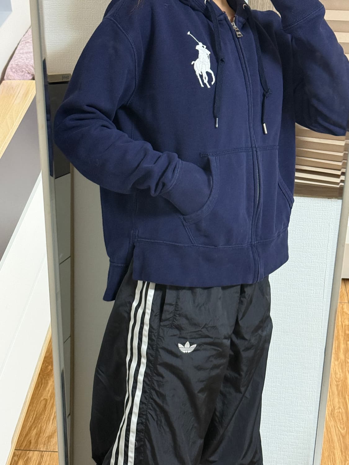 폴로 랄프로렌 네이비 후드집업 S 상품이미지9