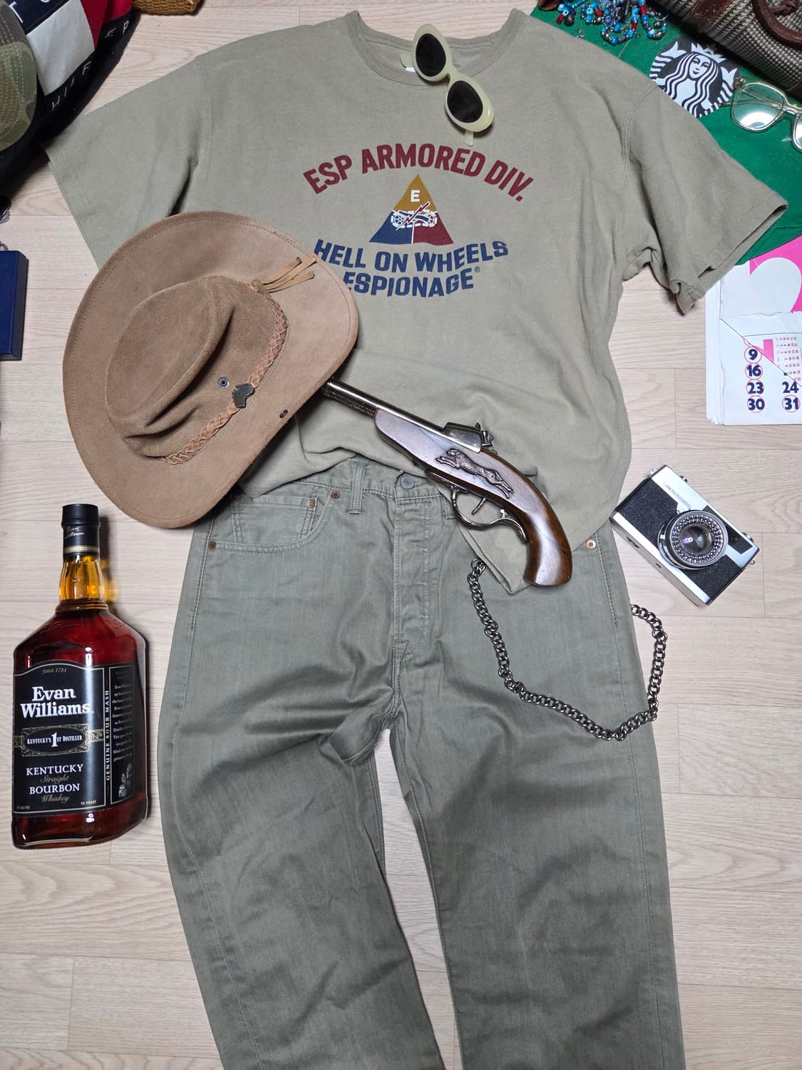 (2~3번 착)LEVIS 501 연카키 올리브 데님 청바지 진 리바이스  상품이미지2