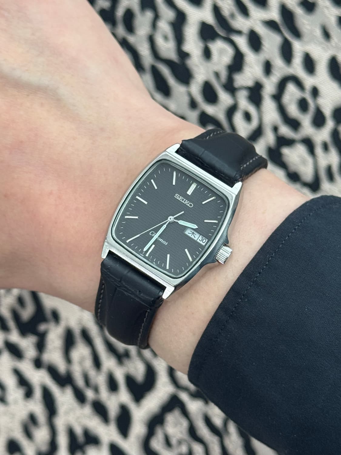 80s 빈티지 세이코 크로노스 스퀘어 상품이미지10