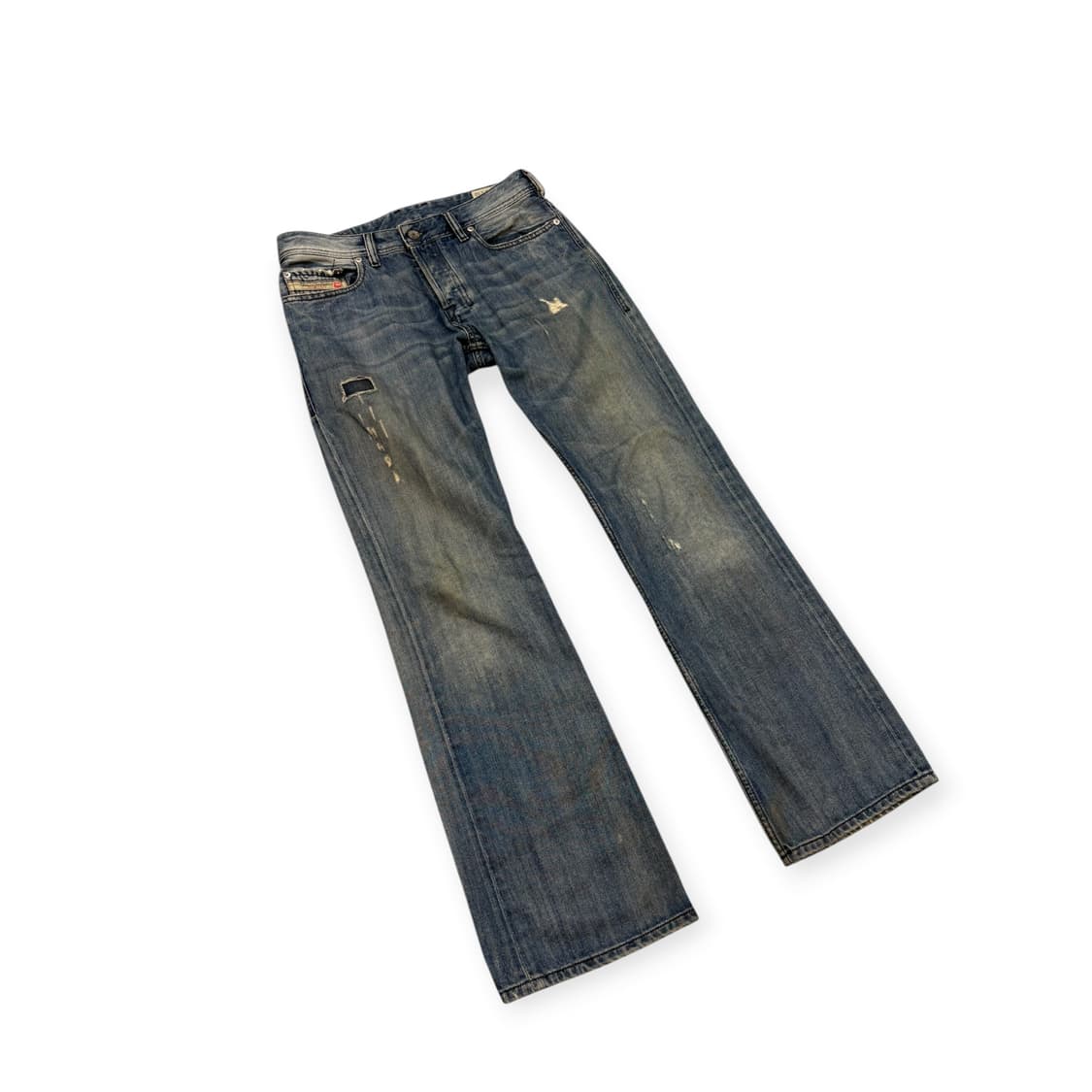 디젤 인더스트리 디스트레스드 세미 부츠컷 상품이미지1