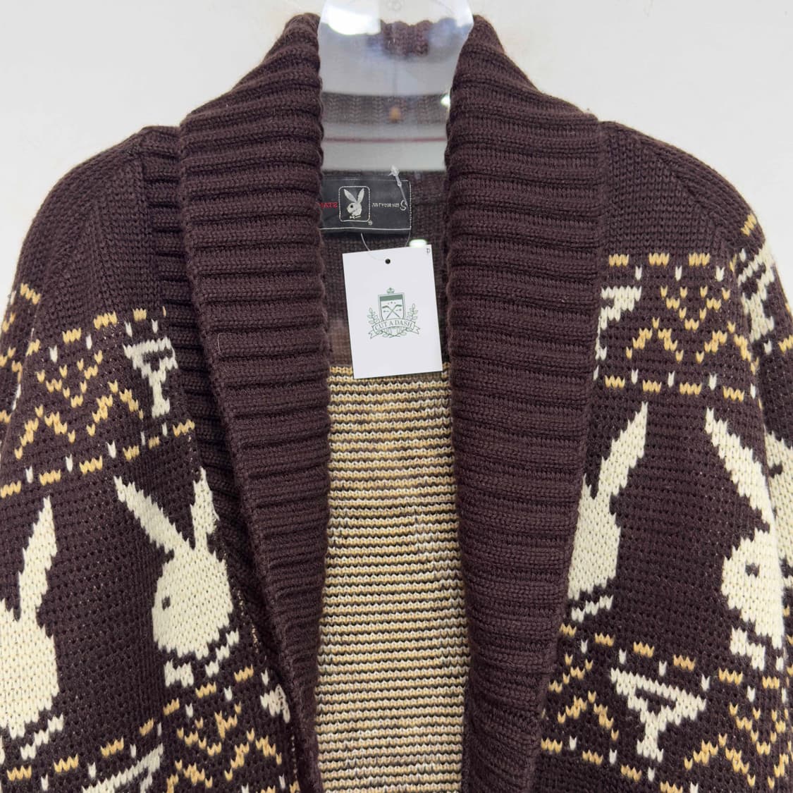 90s 플레이 보이 울 코위찬 가디건 상품이미지2