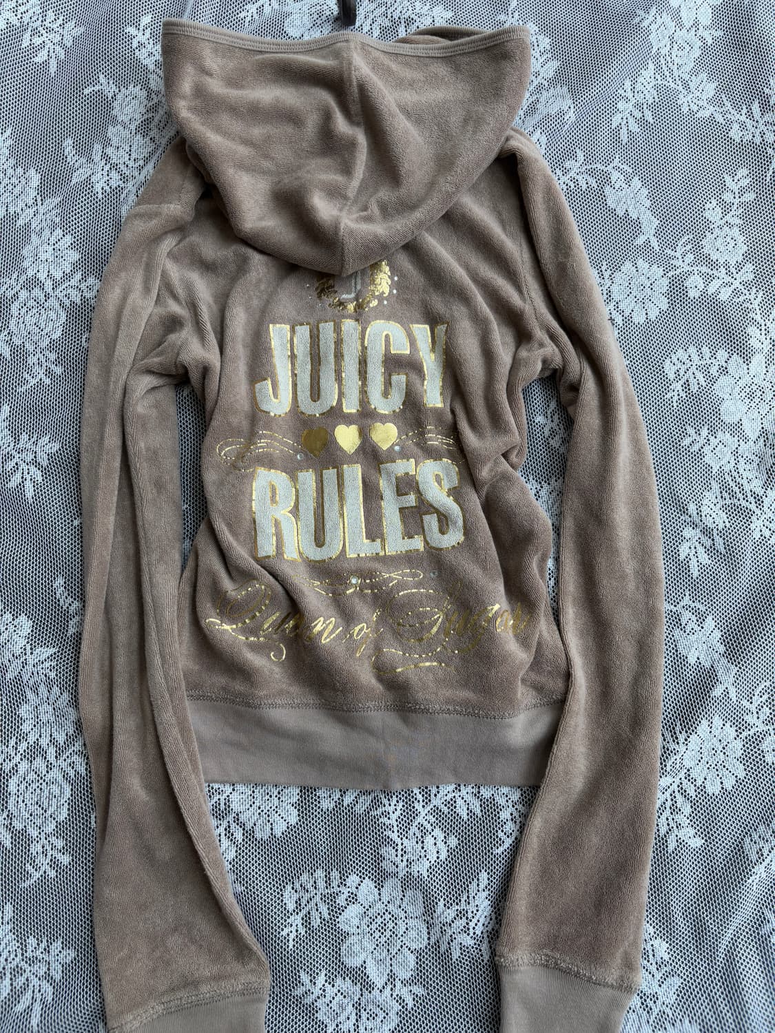 Milk Brown Juicy Couture Towel Hood  상품이미지2