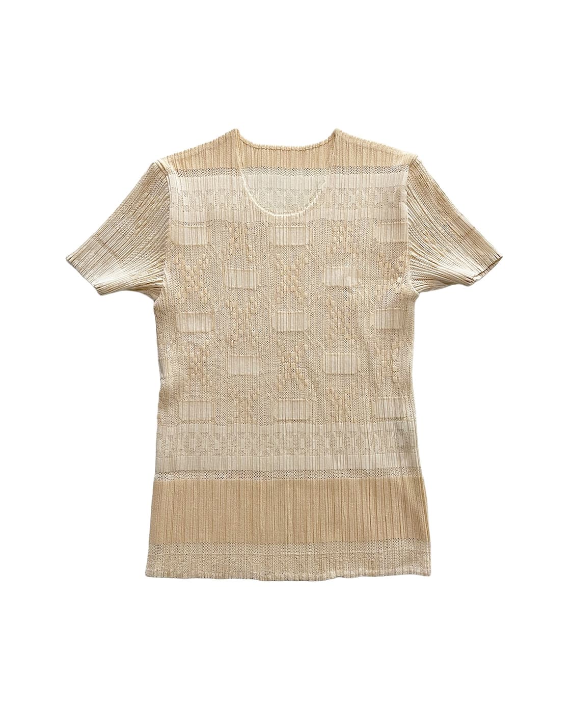 ISSEY MIYAKE PLEATS PLEASE ivory top 상품이미지1