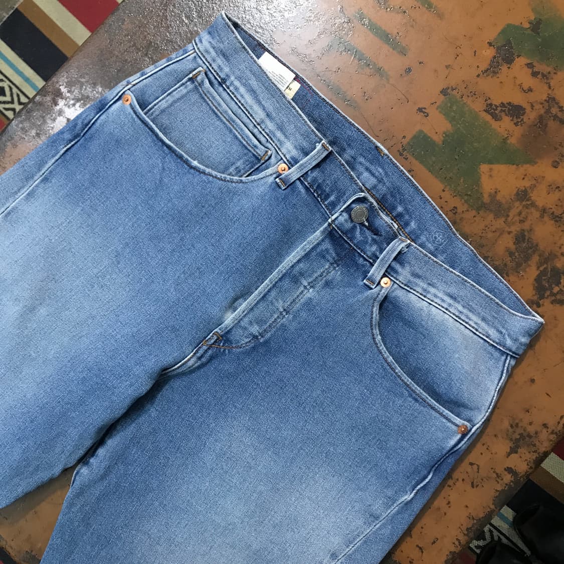 리바이스 502 엔지니어드 진 중청 데님 팬츠 허리 33 사이즈 상품이미지4