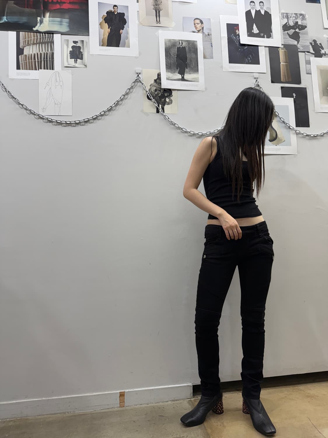 발망 스트레이트 실루엣 데님 진 상품이미지2