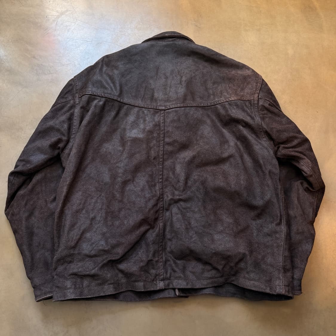 MC NEAL 유럽발 오버사이징 에이징 레더 자켓 상품이미지6