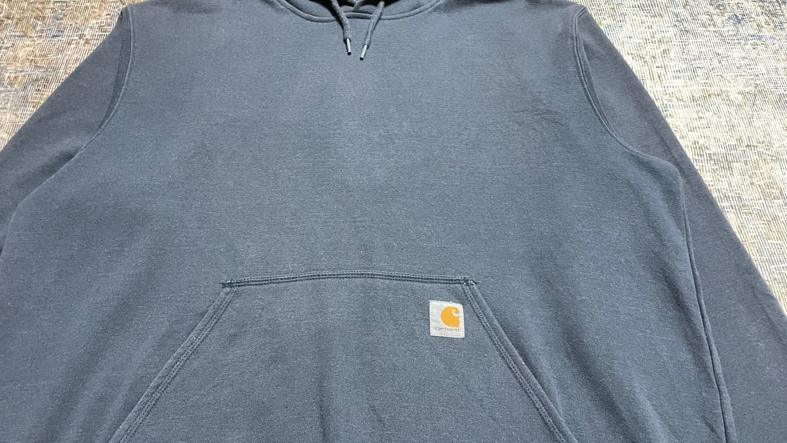 USA 00s 미국 빈티지 워크웨어 멕시코 생산 네이비 칼하트 후드티 상품이미지6