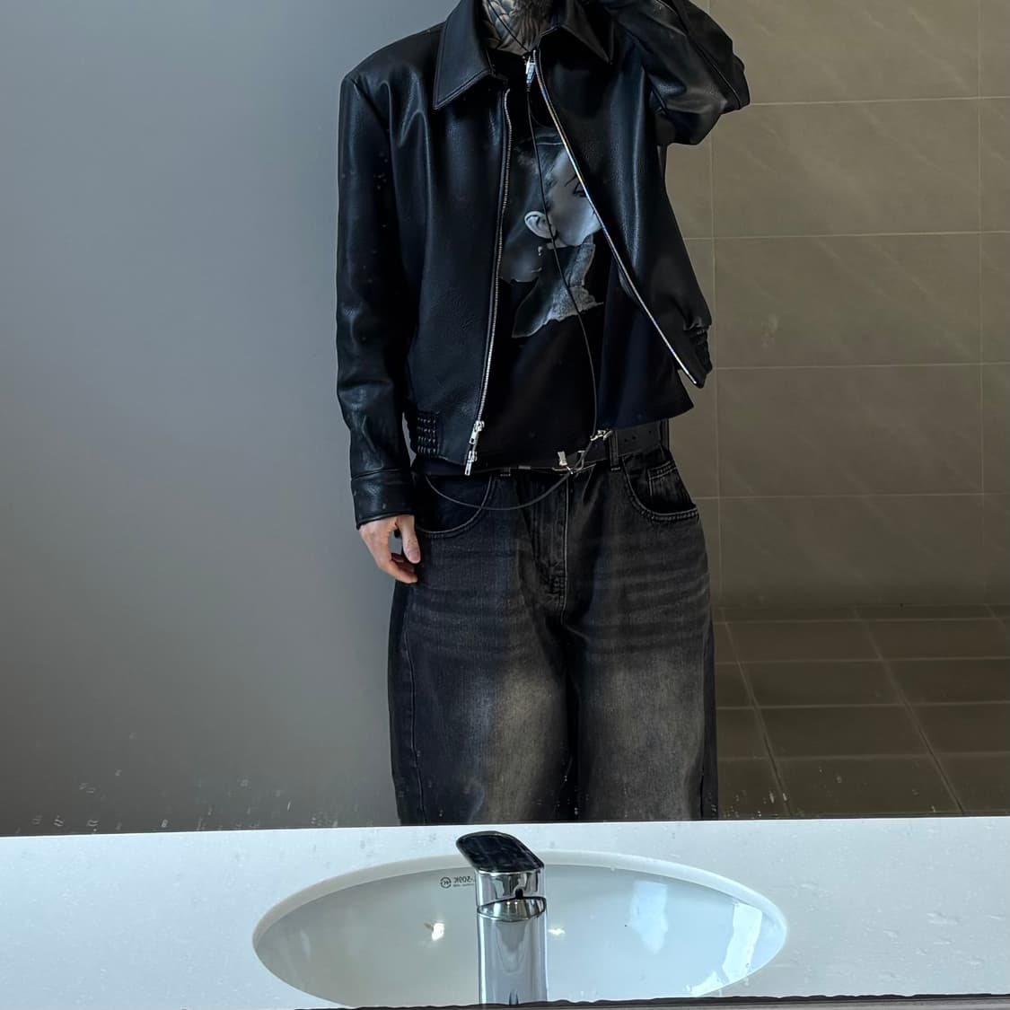 CCLOVER 블루종 가죽자켓 상품이미지6