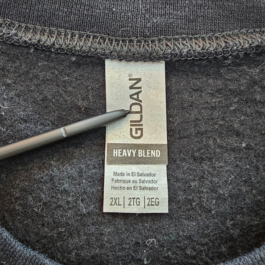 길단 블랙 맨투맨 기모 스웻셔츠 상품이미지4