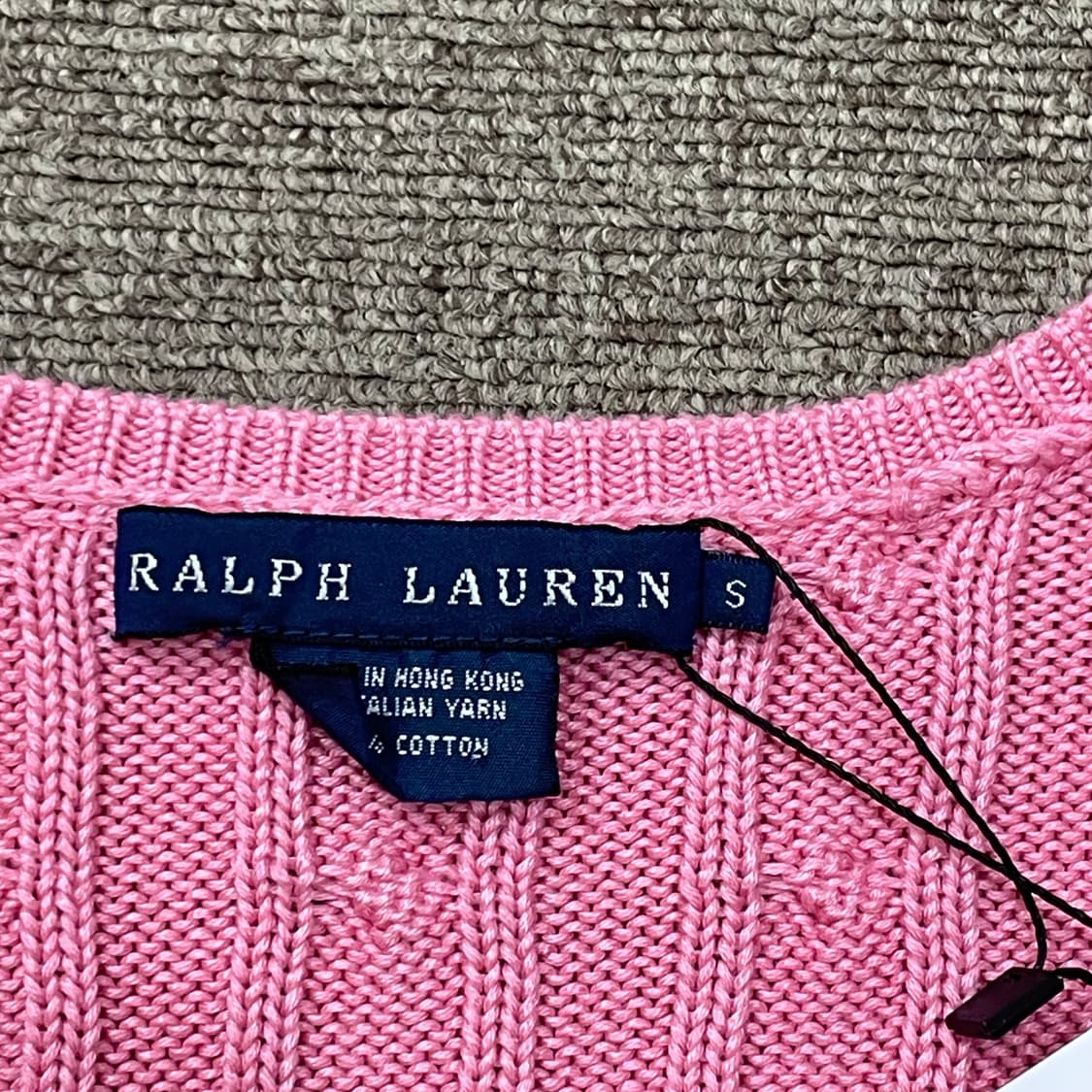(S) 랄프 로렌 케이블 브이넥 니트 상품이미지7