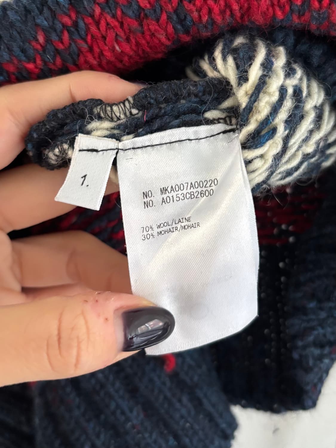 Thom Browne 톰브라운 애니멀패턴 사선완장 모헤어울 니트 상품이미지7