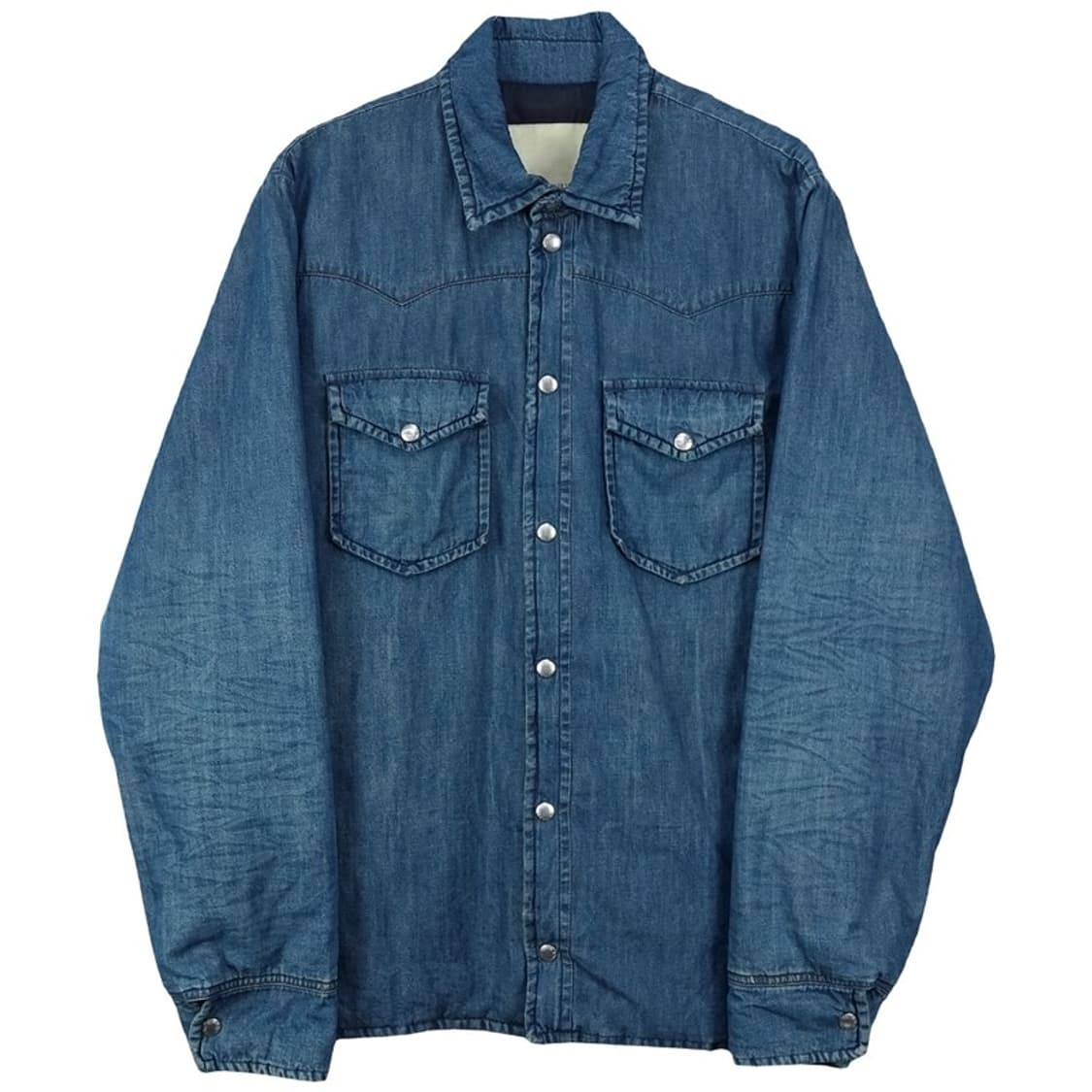 [데님앤서플라이] 웨스턴 데님 셔츠 패딩 자켓 P01319 상품이미지2