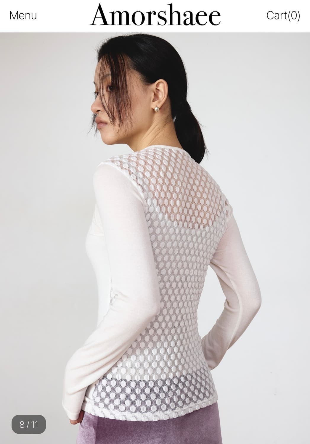 아모르사이 아모르샤이 BACK DOT LONG SLEEVE 상품이미지1