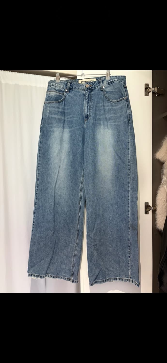 INSILENCE 인사일런스 와이드 데님 팬츠 M 상품이미지10