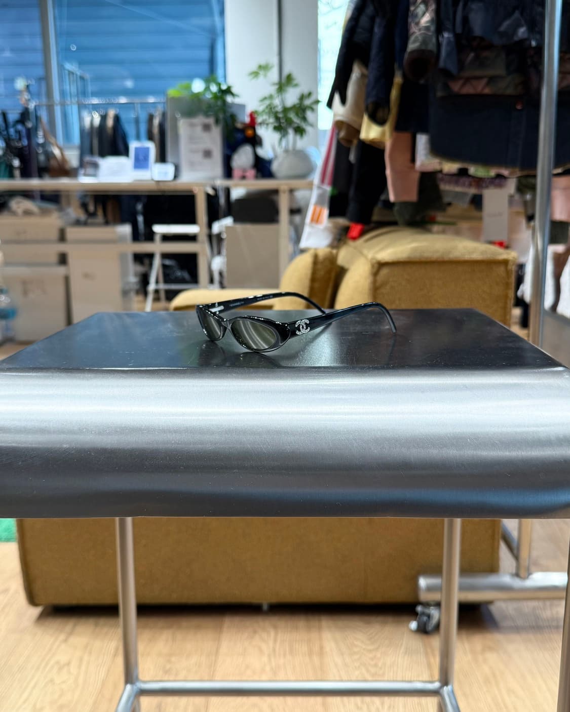 샤넬 그린렌즈 캣아이 선글라스  상품이미지3