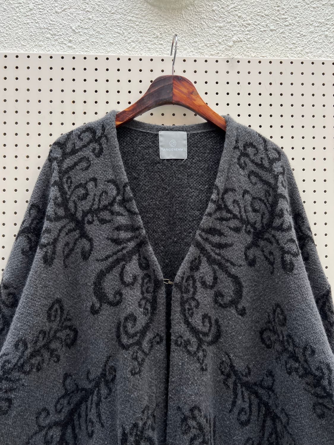 ANGENEHM JAPAN MADE PATTERN 니트 로브 코트 상품이미지4
