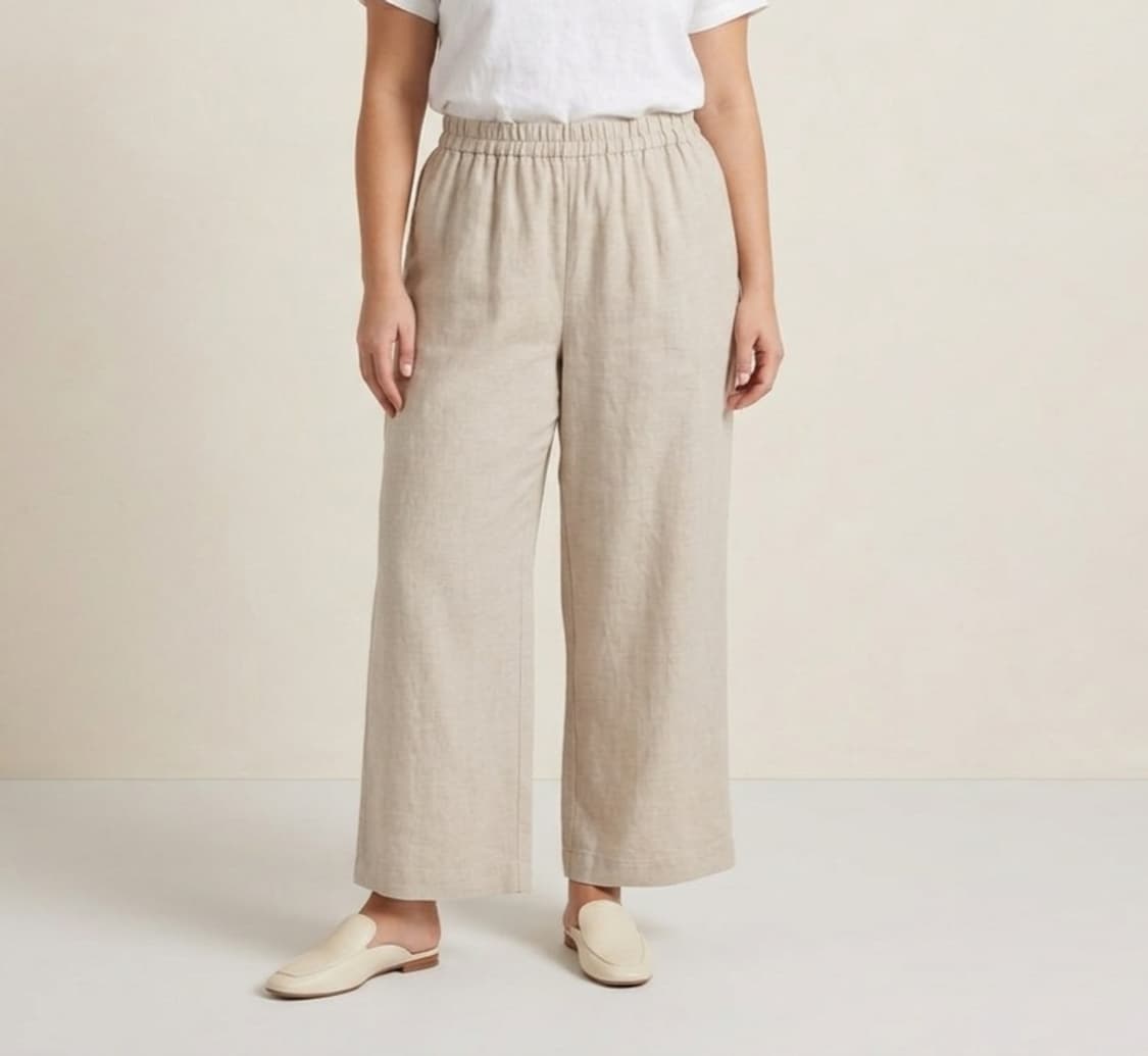 [32]에이치앤엠 린넨 와이드 팬츠 상품이미지1