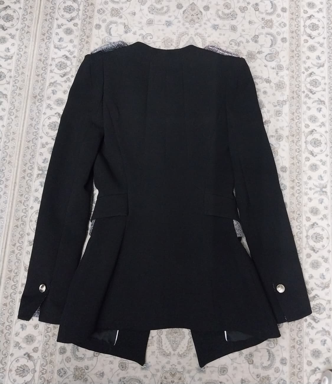 에고이스트 블랙 더블 은장 버튼 자켓 55 상품이미지2