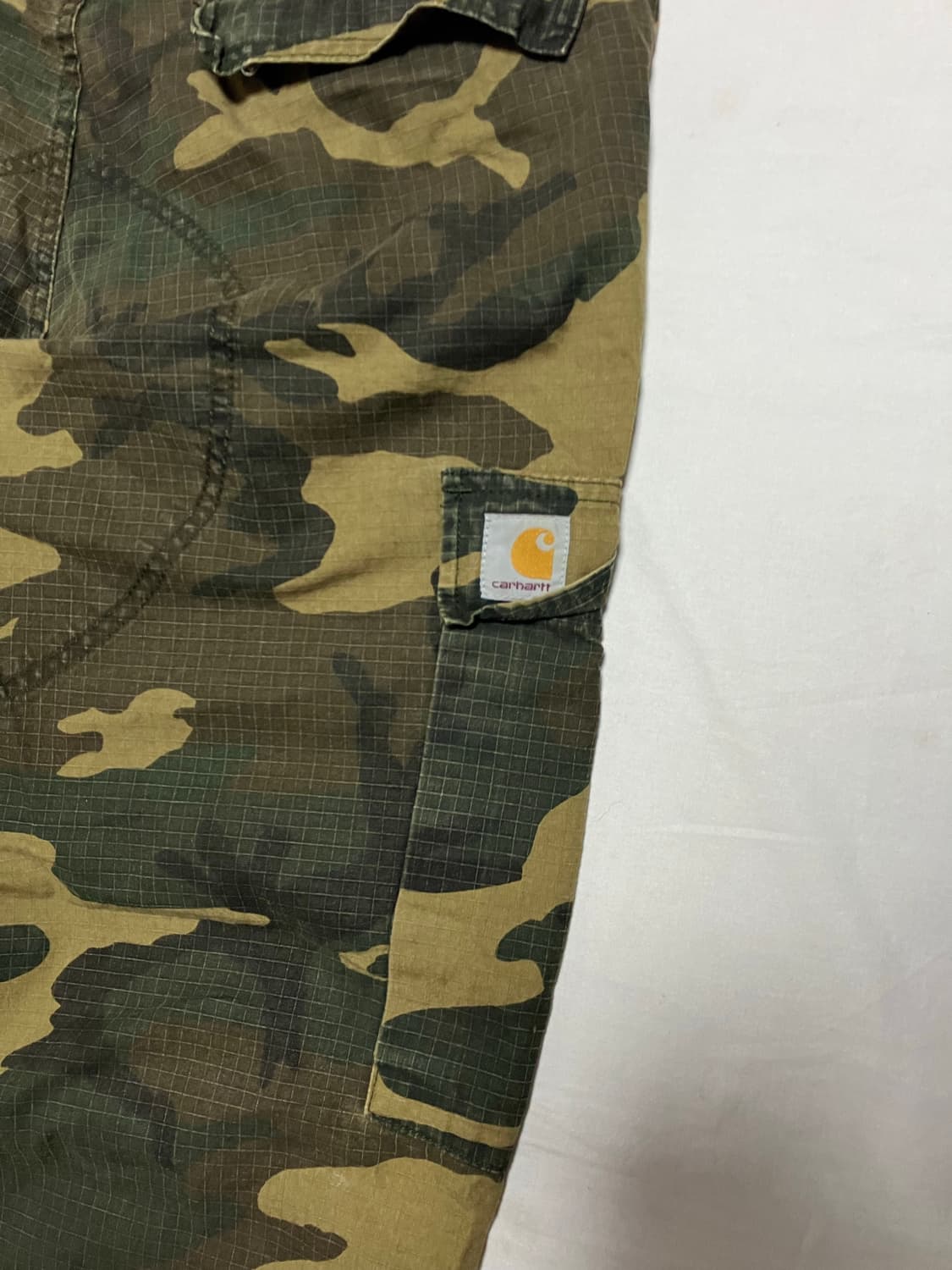 칼하트 WIP 카모플라쥬 립스탑 와이드 카고팬츠 상품이미지3