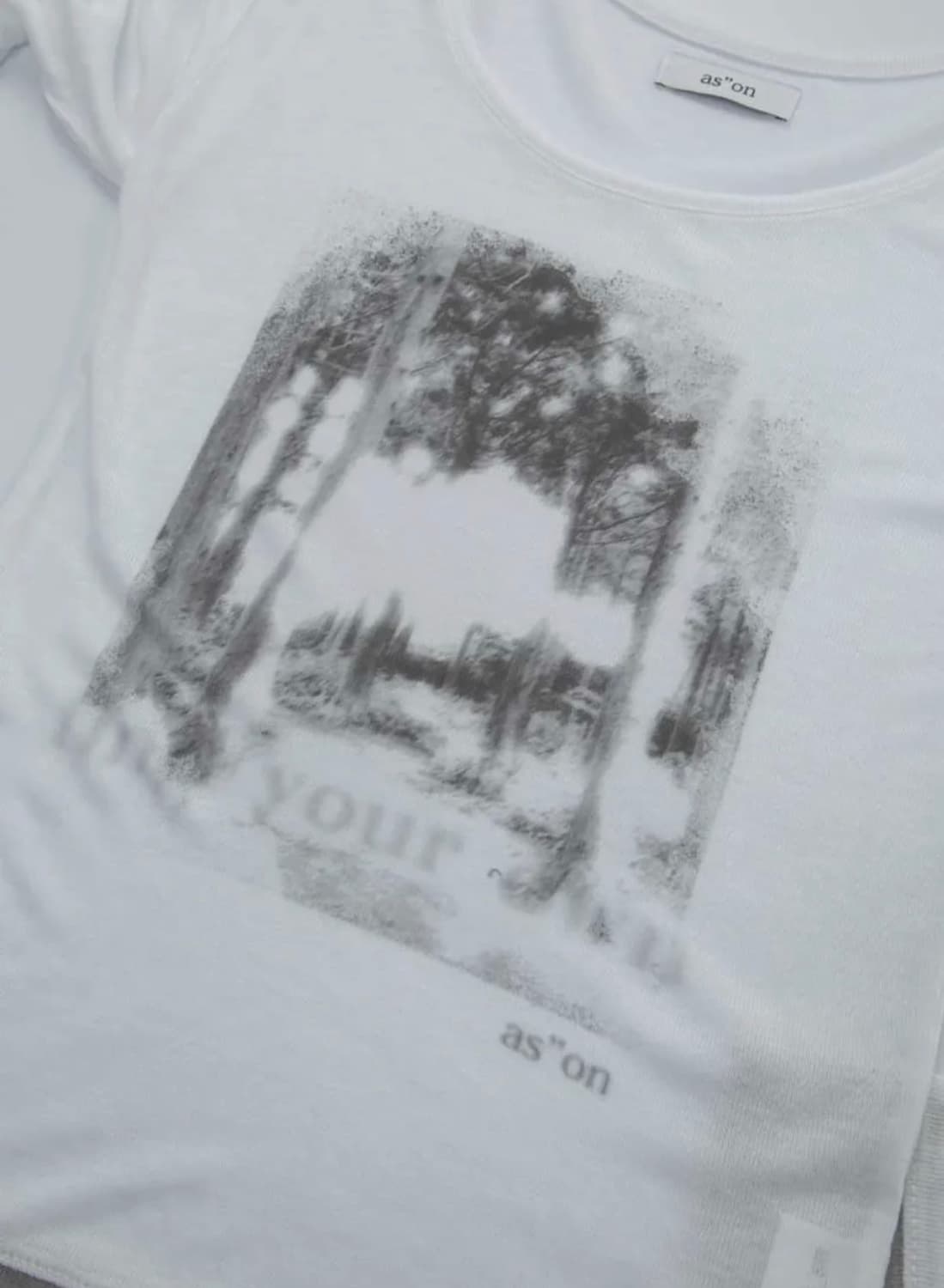 as'on 애즈온 포레스트 레이어드 티 forest layered t 상품이미지2