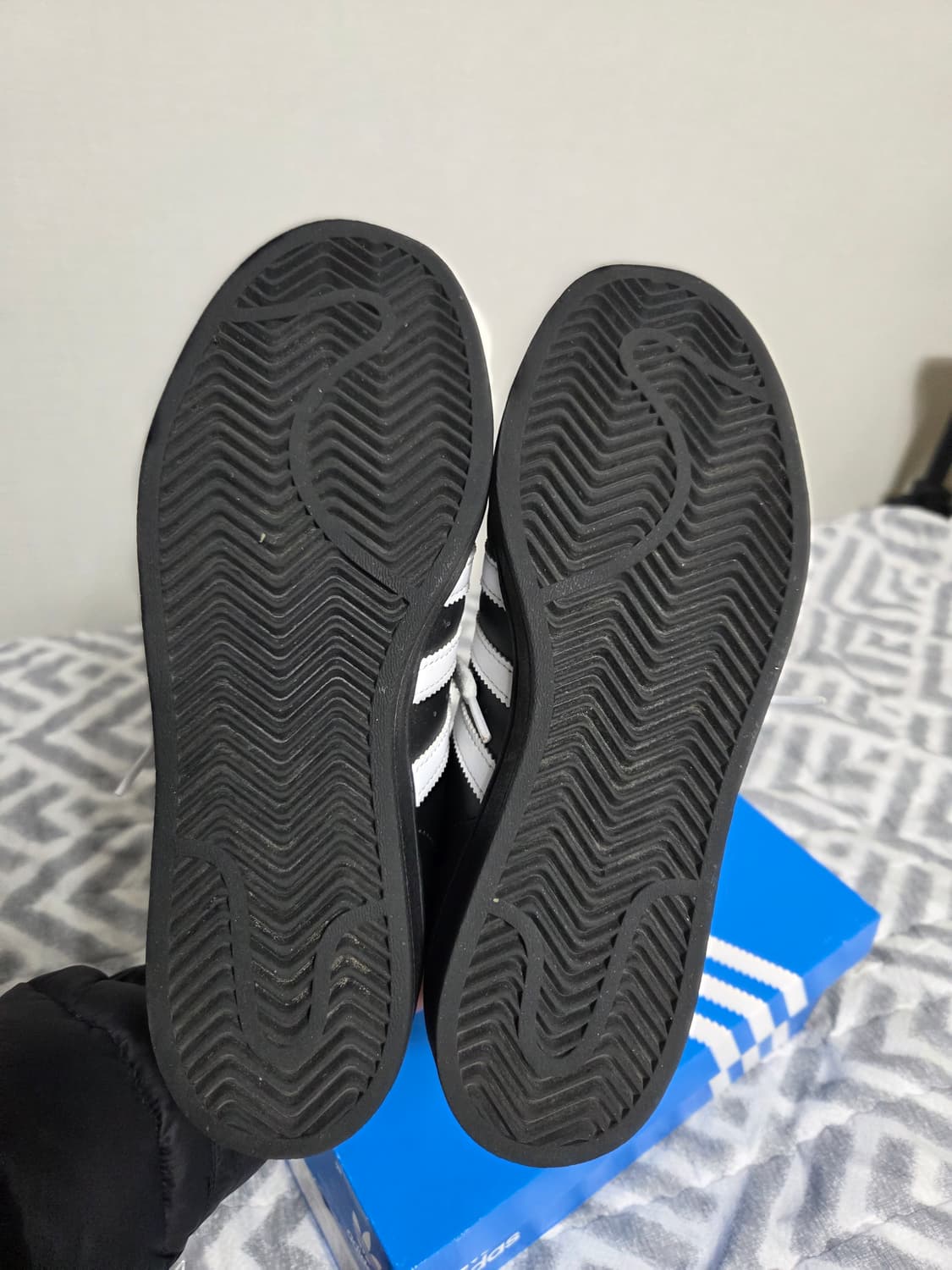 아디다스 슈퍼스타 검흰 운동화 230mm 상품이미지6