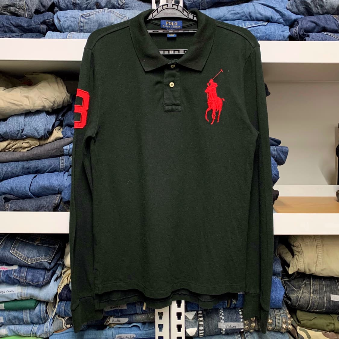 [S] 폴로 랄프로렌 빅 포니 롱슬리브 PK 티셔츠 상품이미지2