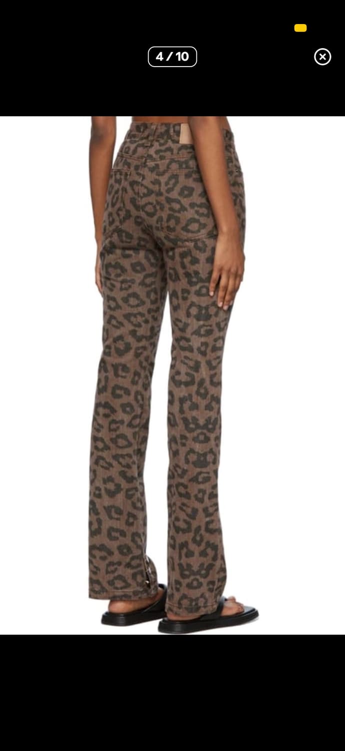 더오픈프로덕트 레오파드 사이드 버튼 팬츠 상품이미지2