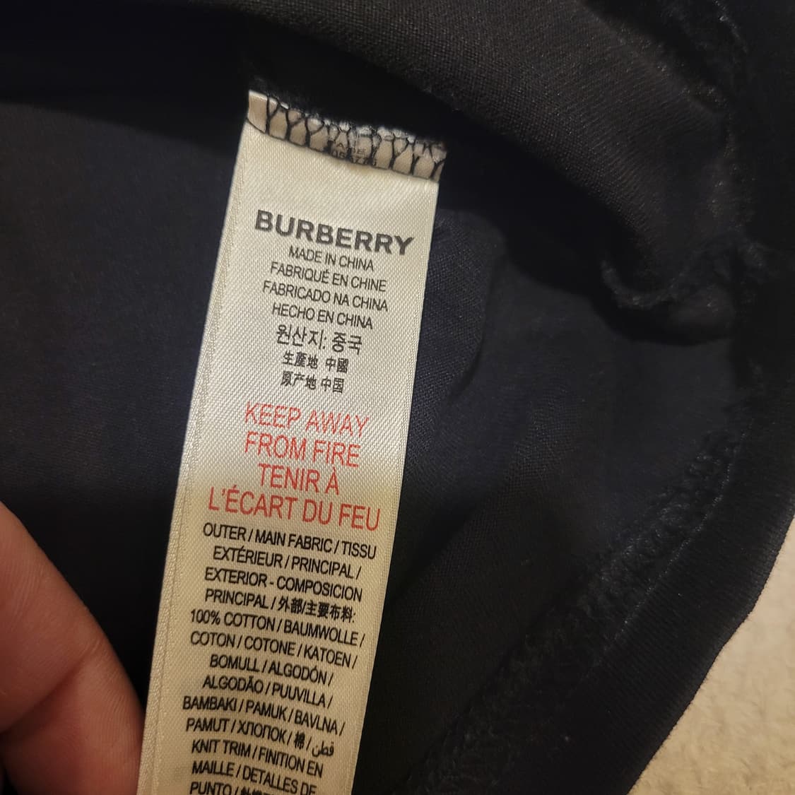 버버리 키즈 긴팔티셔츠 12Y 상품이미지7