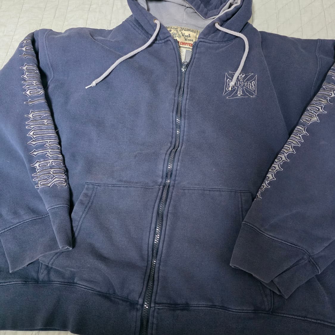 [XXL] 빈티지 웨스트코스트차퍼스 더블페이스 써멀 후드집업 네이비 상품이미지2