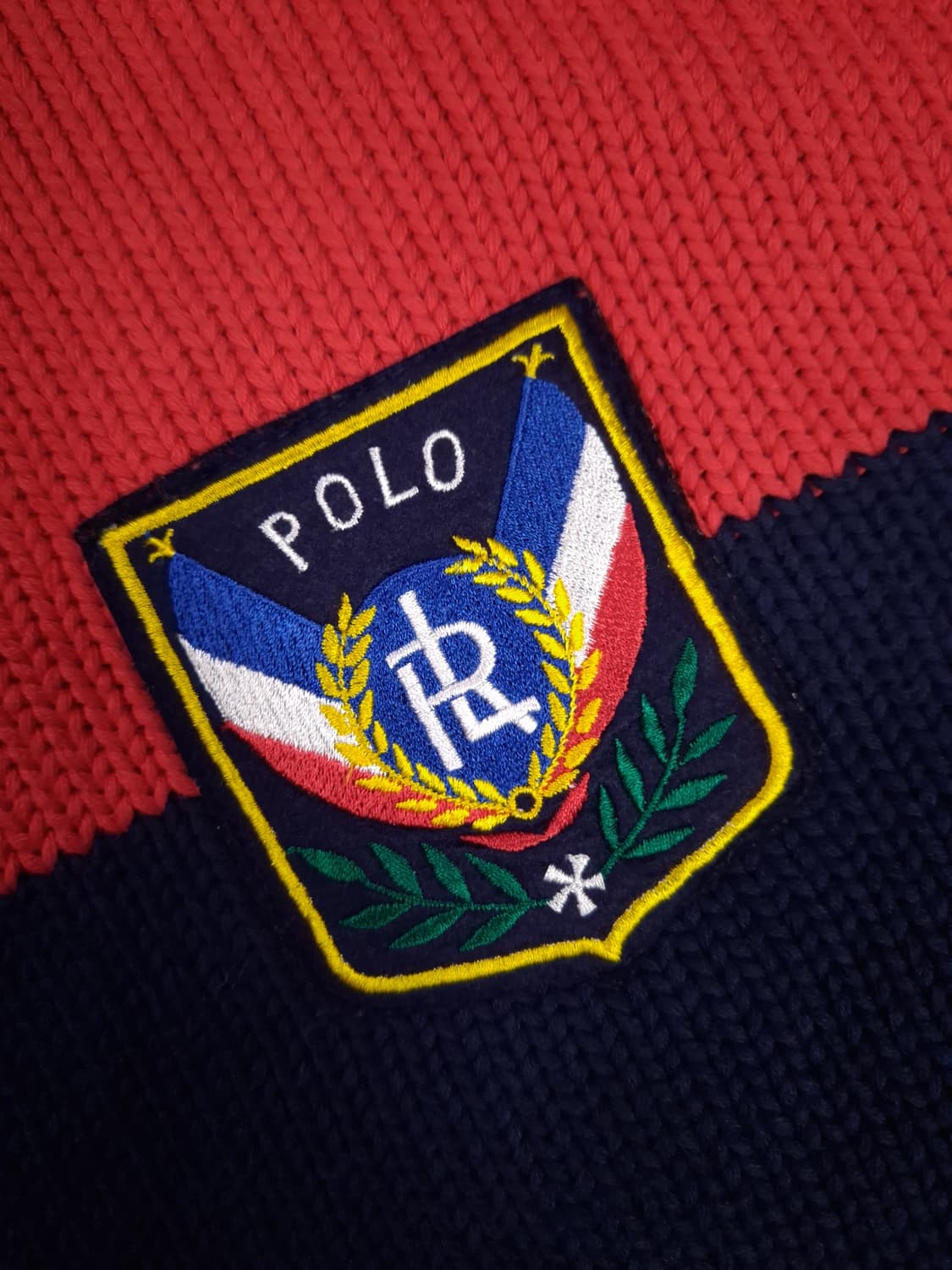 오리지날 80's 일본판 랄프로렌폴로 코튼 패치 니트 상품이미지2